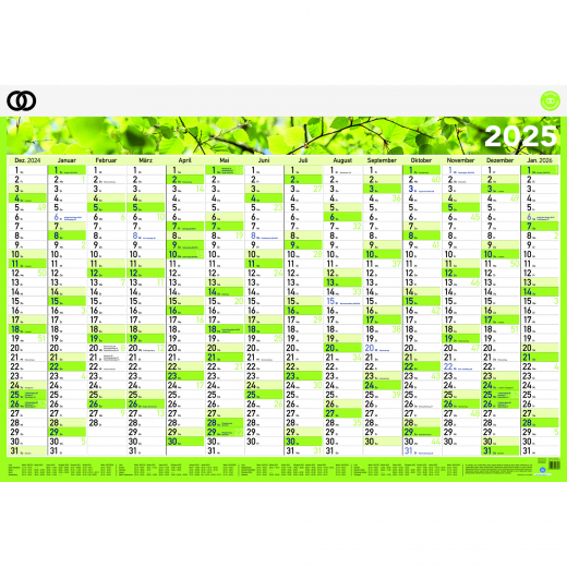 Soennecken Plakatkalender oeco 2025 5104-25 100x70cm 14M/1S, - 640330300