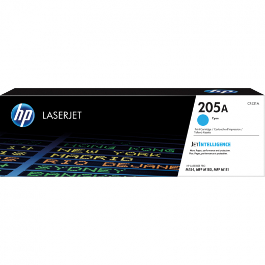 HP Toner CF531A Nr.205A 900Seiten cyan, - HPACF531A