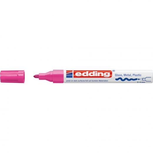 edding Lackmarker 750 4-750-9-009 2-4mm Rundspitze permanent rosa, - 643750016