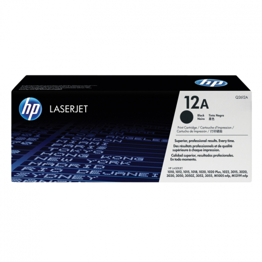 HP Toner Q2612A 12A 2.000Seiten schwarz, - HPAQ2612A