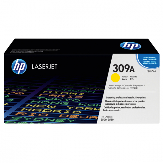 HP Toner Q2672A 309A 4.000Seiten gelb, - HPAQ2672A