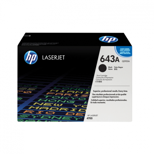 HP Toner Q5950A 643A 11.000Seiten schwarz, - HPAQ5950A