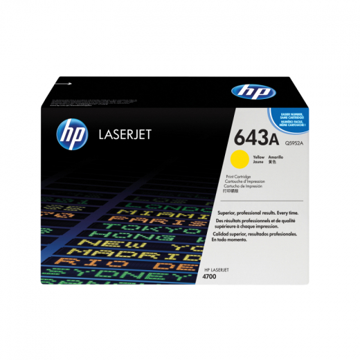 HP Toner Q5952A 643A 10.000Seiten gelb, - HPAQ5952A