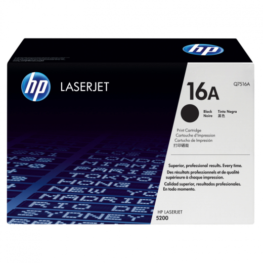 HP Toner Q7516A 16A 12.000Seiten schwarz, - HPAQ7516A