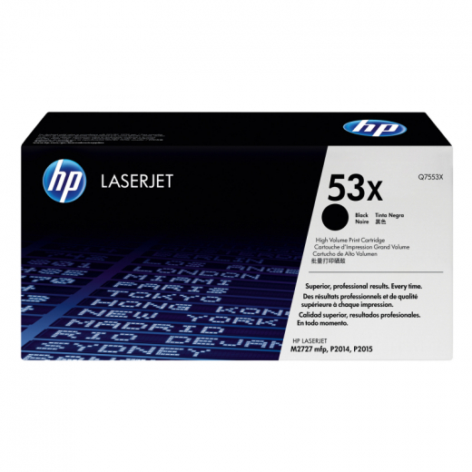 HP Toner Q7553X 53X 7.000Seiten schwarz, - HPAQ7553X