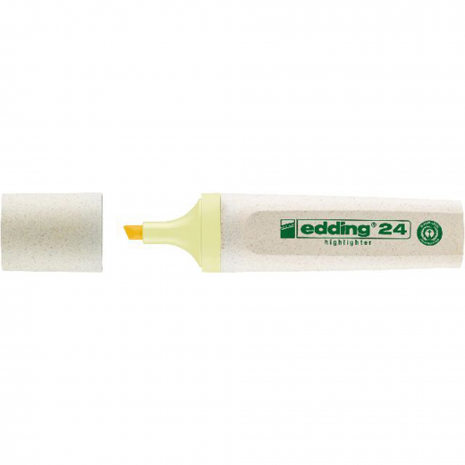 edding Textmarker Highlighter 24 EcoLine 4-24135 2-5mm pa.gelb, - 653283108