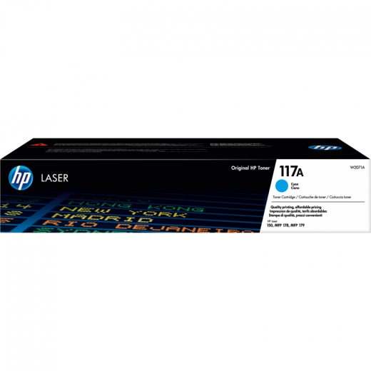 HP Toner W2071A Nr.117A 700Seiten cyan, - HPAW2071A