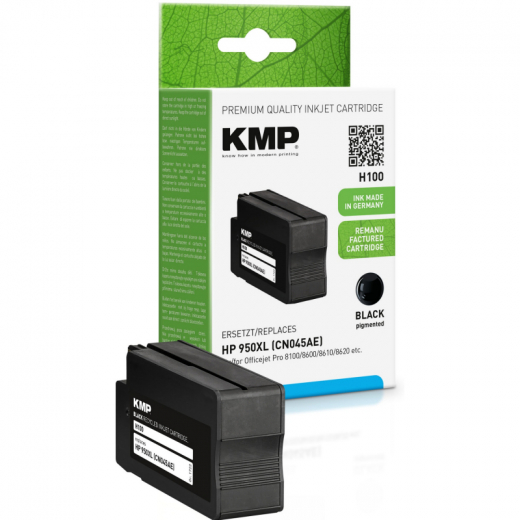 KMP Tintenpatrone H100 1722,4001 wie HP CN045AE Nr.950XL schwarz, - 101041490