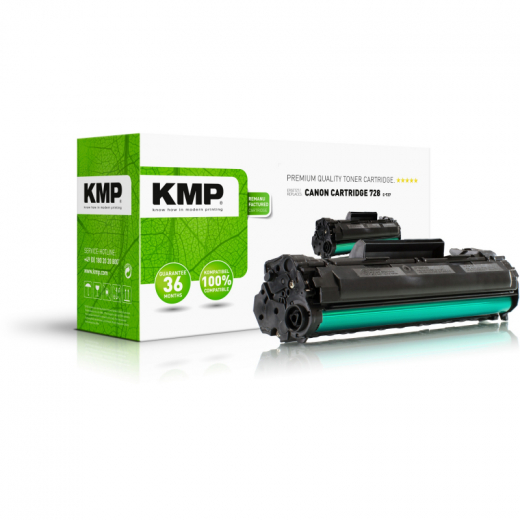 KMP Toner 1230,1000 C-T27 wie Canon 728 2.300Seiten schwarz,
