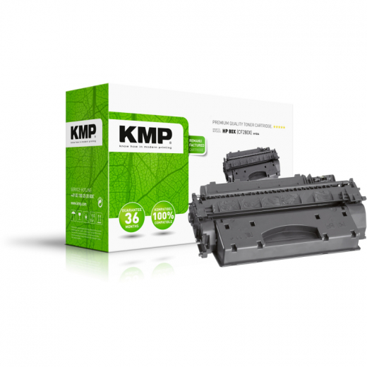 KMP Toner 1235,3000 H-T164 wie HP CF280X 7.300Seiten schwarz, - 102325490