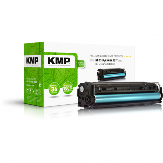 KMP Toner 1236,0009 H-T174 wie HP CF212A 1.800Seiten gelb, - 102324410