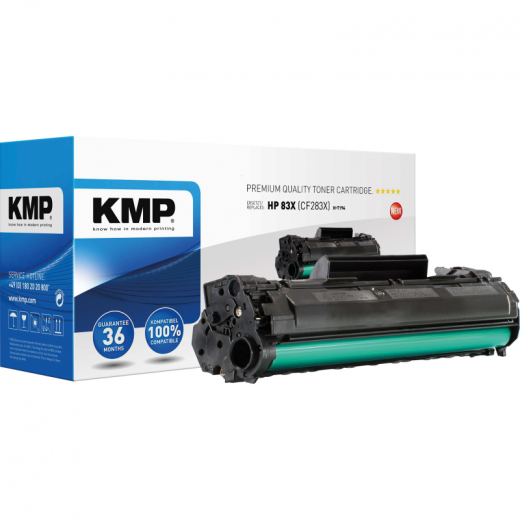 KMP Toner 2526,3000 H-T194 wie HP Nr.83X CF283X 2.300S. schwarz, - 102325790