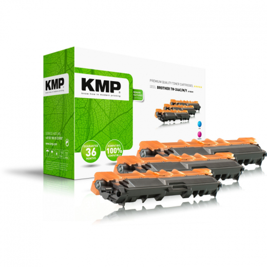 KMP Toner B-T58CM 1248,3030 wie Brother TN246 c/m/y 3St., - 102367499