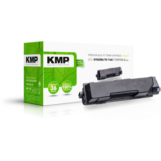 KMP Toner K-T77 2913,0000 wie Kyocera TK1160 schwarz, - 102367090