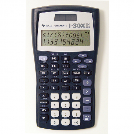 Texas Instruments Schulrechner TI-30XIIS 11stellig Solar/Batterie, - 700009500