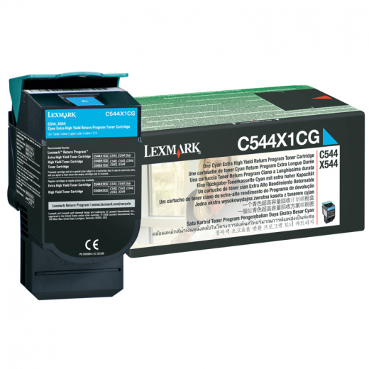 Lexmark Toner C544X1CG 4.000Seiten cyan,