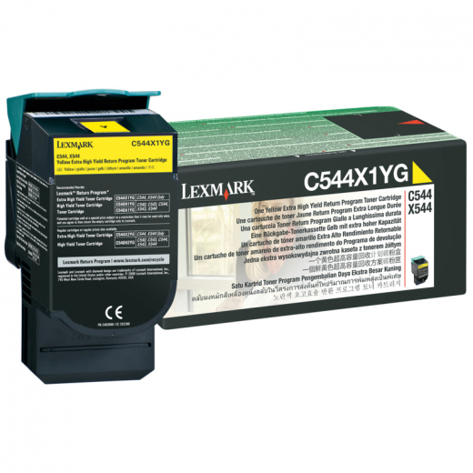 Lexmark Toner C544X1YG 4.000Seiten gelb, - LEXC544X1YG