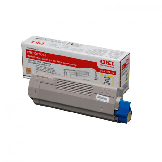 OKI Toner 43872305 2.000Seiten gelb, - OKI43872305