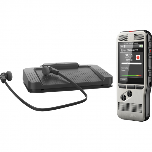 Philips Diktiergerät Digital Pocket  Memo Starter Kit DPM6700/02, - 721532700