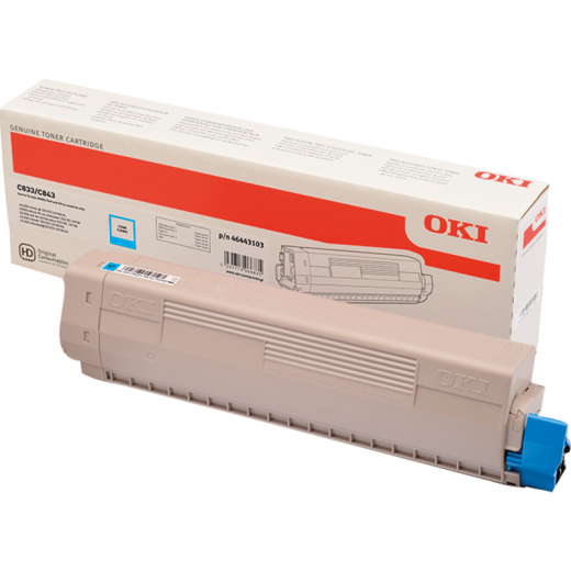 OKI Toner 46443103 10.000Seiten cyan, - 576923001