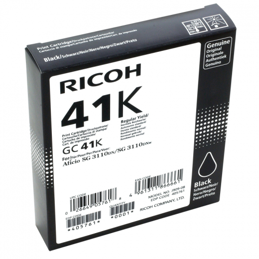 Ricoh Gelpatrone 405761 GC-41K 2.500Seiten schwarz, - 576561