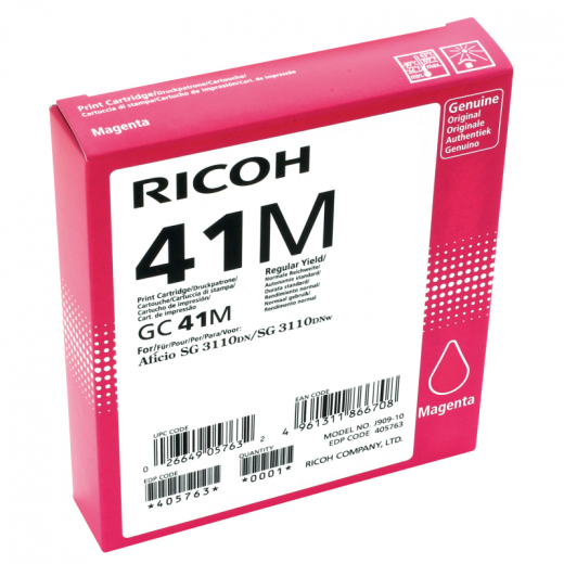 Ricoh Gelpatrone 405763 GC-41M 2.200Seiten magenta, - 576562015