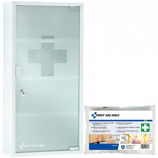 FIRST AID ONLY Erste Hilfe Schrank P-10203-13169 30x60x12cmDIN13169 ws,