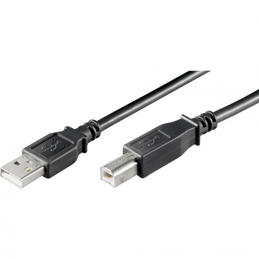 Goobay USB Kabel 68900 USB 2.0 1,8m A/B-Stecker schwarz,