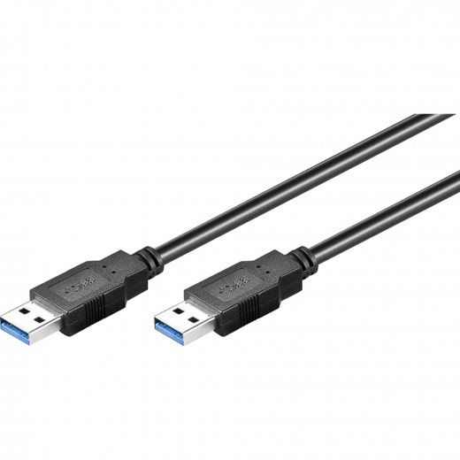 Goobay USB Kabel 93929 USB 3.0 3m A/A-Stecker schwarz, - 785009300