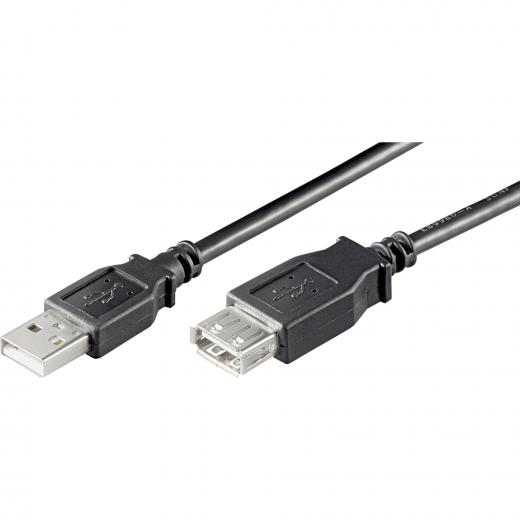 Goobay USB Verlängerungskabel 68903 USB 2.0 1,8m A-Stecker/A-Buchse sw, - 785009700