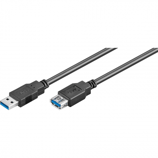 Goobay USB Verlängerungskabel 93998 USB 3.0 1,8m A-Stecker/A-Buchse sw,