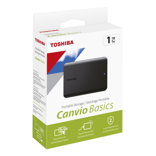 TOSHIBA Festplatte Canvio BASICS HDTB510EK3AA 1TB, - 794004400