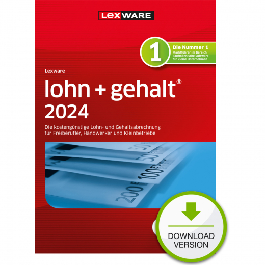 Lexware Lohn+Gehalt 2024 09002-2042 Software Lizenz, - 796005600