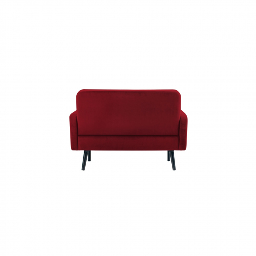 Paperflow Sofa LISBOA LC2PV.01.18 2Sitzer Samt sw/rt, - 800025130