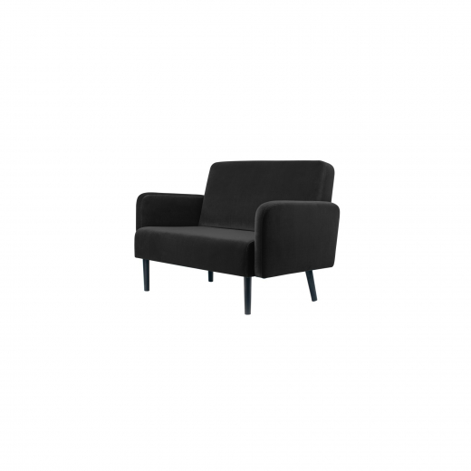 Paperflow Sofa LISBOA LC2PV.01.01 2Sitzer Samt sw/sw, - 800025190