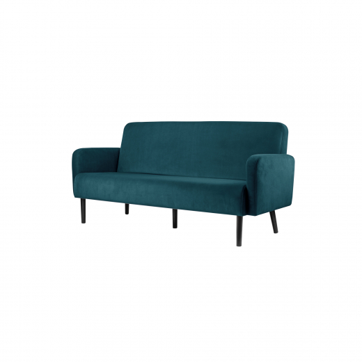 Paperflow Sofa LISBOA LC3PV.01.08 3Sitzer Samt sw/gn, - 800025260