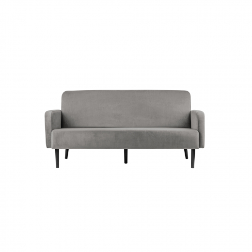 Paperflow Sofa LISBOA LC3PV.01.02 3Sitzer Samt sw/gr, - 800025280