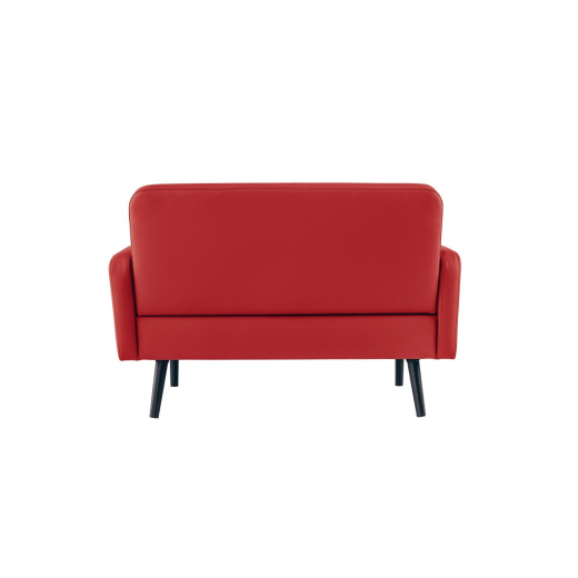 Paperflow Sofa LISBOA LC2PC.01.18 2Sitzer Kunstleder sw/rt, - 800025330