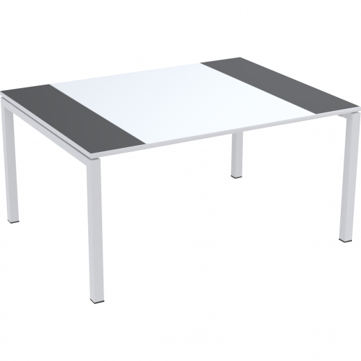 easyDesk Konferenztisch T150.13.13.11 150x75x114cm an/ws, - 810000591