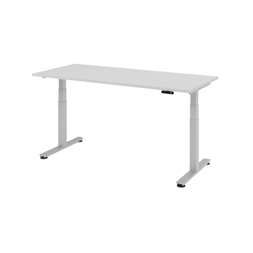 Hammerbacher Schreibtisch VXDSM19/5/S 180x80cm grau, - 810002780