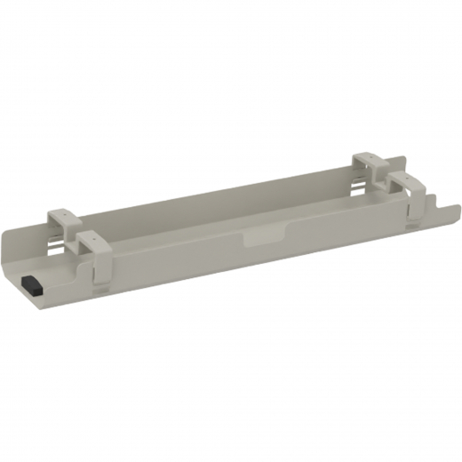 Kabelkanal horizontal beidseitig abklappbar für Tische B1200mm si, - 810016595