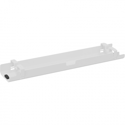 Kabelkanal horizontal beidseitig abklappbar für Tische B1400mm ws, - 810016601