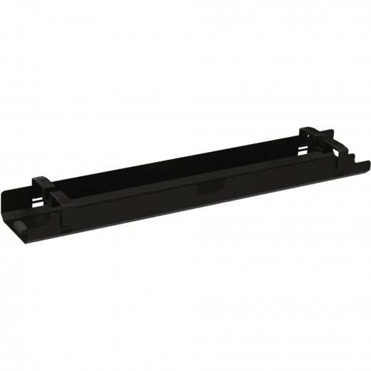 Kabelkanal horizontal beidseitig abklappbar für Tische B1400mm sw, - 810016690