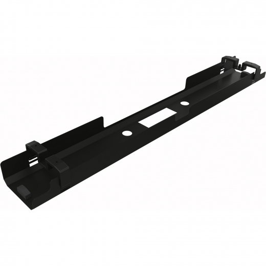 Kabelkanal horizontal beidseitig abklappbar für Tische B1600mm sw, - 810016790