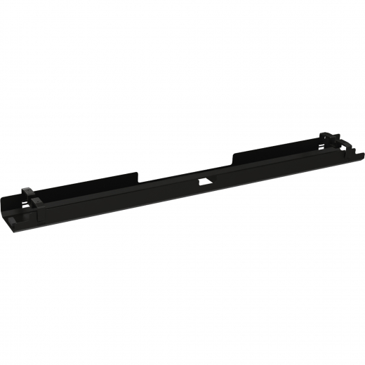 Kabelkanal horizontal beidseitig abklappbar für Tische B2000mm sw, - 810016990