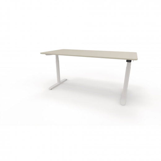 Schreibtisch Sedus se:lab e-desk 160x65-128x80cm weiß/lichtgrau, - 815018681