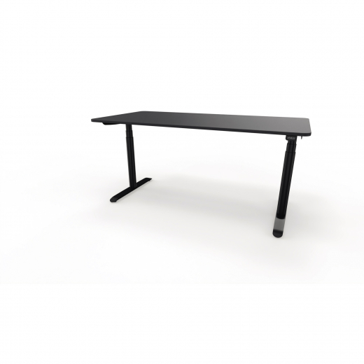 Schreibtisch Sedus se:lab e-desk 160x65-128x80cm schwarz/schwarz, - 815018890