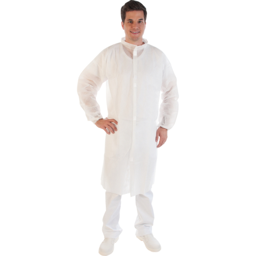 HYGONORM Besucherkittel XXL 274021 PP weiß 100 St./Pack., - 195034501