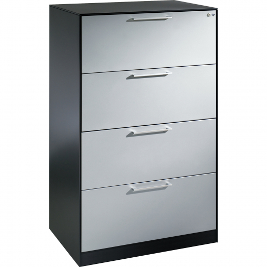 C+P Hängeregistraturschrank Asisto 146223412S10072 A4 2bahnig sgr/lgr, - 820013480