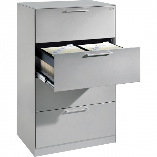 C+P Hängeregistraturschrank Asisto 146223412S10017 A4 2bahnig lgr/lgr, - 820013481